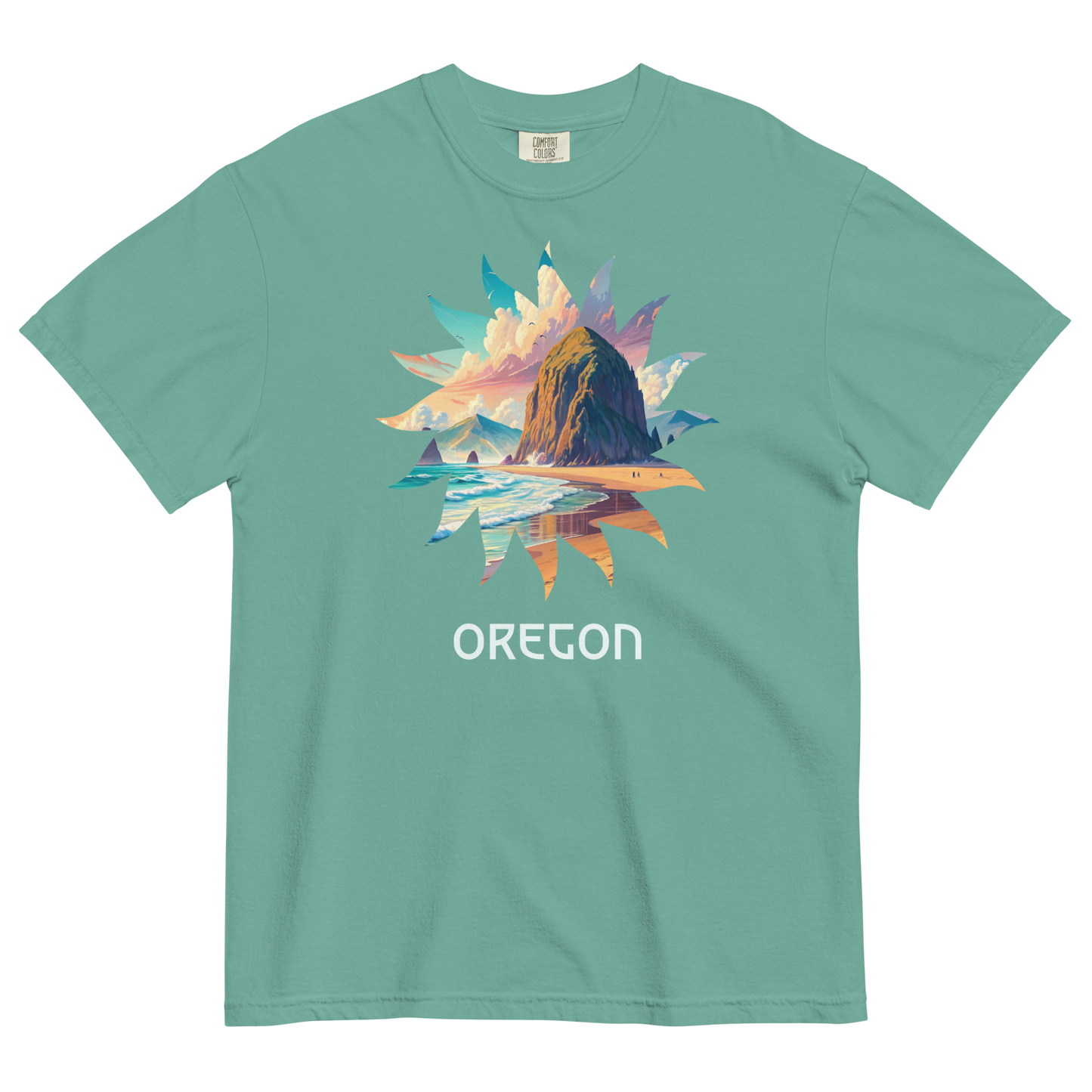 OREGON BEACHES - COMFORT COLORS - Unisex garment-dyed heavyweight t-shirt