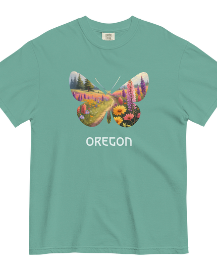 OREGON WILD FLOWERS - COMFORT COLORS - Unisex garment-dyed heavyweight t-shirt