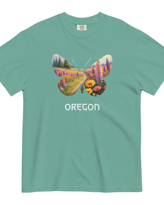 OREGON WILD FLOWERS - COMFORT COLORS - Unisex garment-dyed heavyweight t-shirt