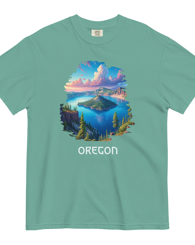 OREGON - CRATER LAKE - COMFORT COLORS - Unisex garment-dyed heavyweight t-shirt