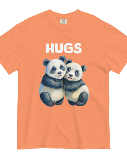 HUGS - PANDA BEARS - Comfort Colors - Unisex garment-dyed heavyweight t-shirt
