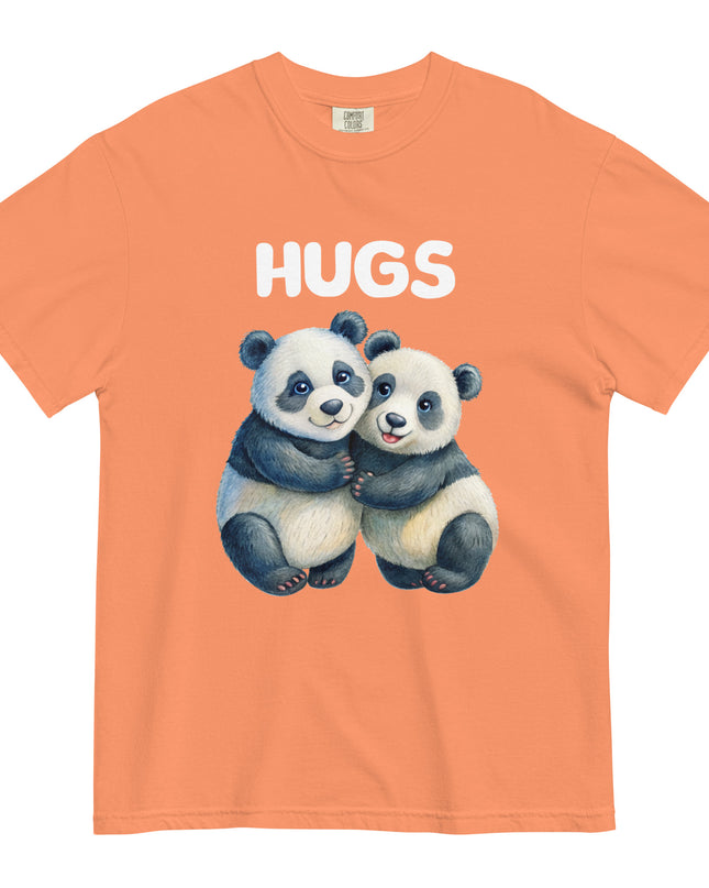 HUGS - PANDA BEARS - Comfort Colors - Unisex garment-dyed heavyweight t-shirt