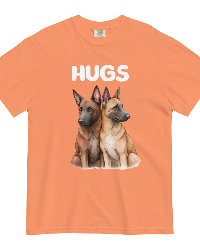 HUGS - Belgian Malinois - Comfort Colors - Unisex garment-dyed heavyweight t-shirt