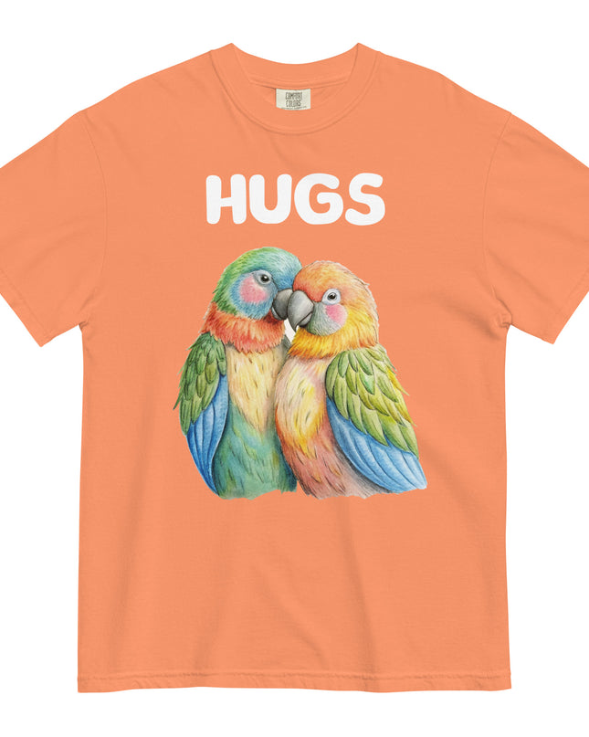 HUGS - Parrots - Comfort Colors - Unisex garment-dyed heavyweight t-shirt