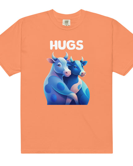 HUGS - Cows - Comfort Colors -Unisex garment-dyed heavyweight t-shirt