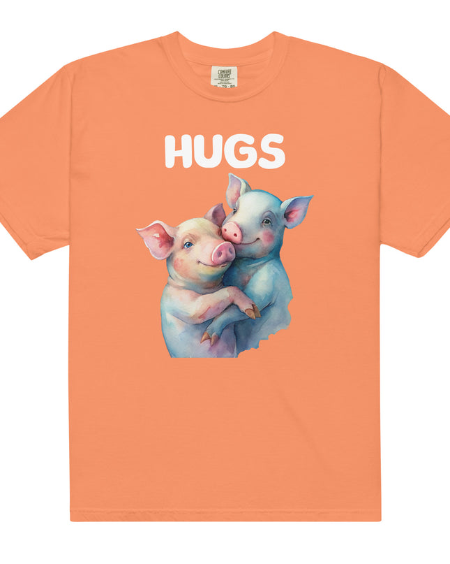 HUGS - PIGS - Comfort Colors - Unisex garment-dyed heavyweight t-shirt