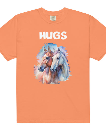 HUGS -HORSES - Comfort Colors - Unisex garment-dyed heavyweight t-shirt