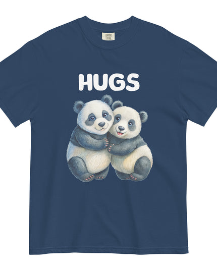 HUGS - PANDA BEARS - Comfort Colors - Unisex garment-dyed heavyweight t-shirt
