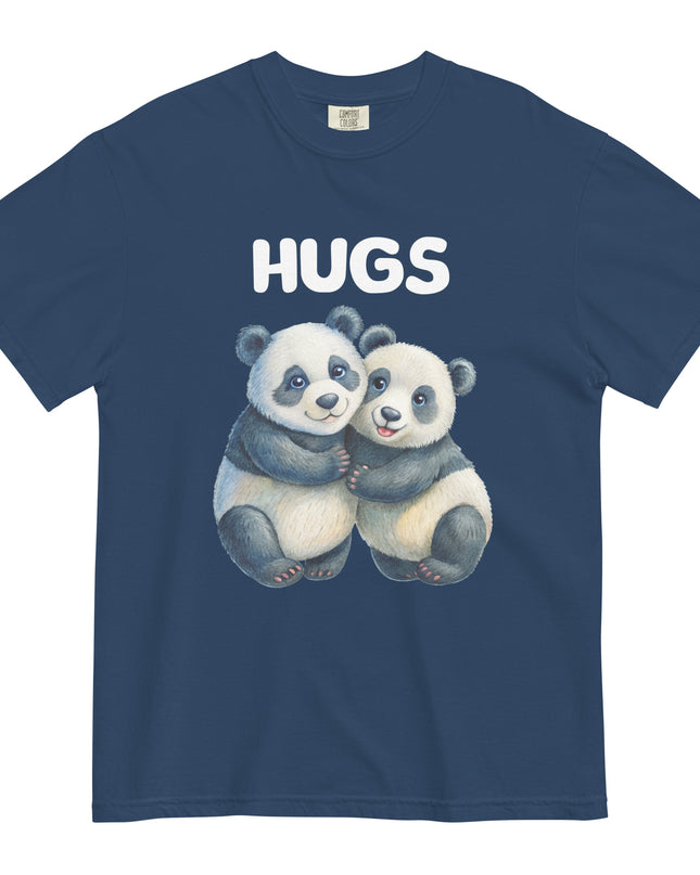 HUGS - PANDA BEARS - Comfort Colors - Unisex garment-dyed heavyweight t-shirt