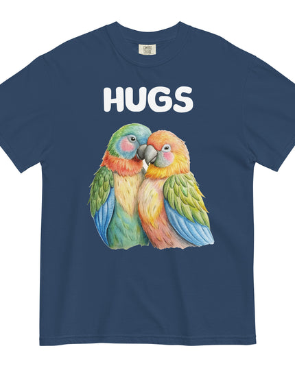 HUGS - Parrots - Comfort Colors - Unisex garment-dyed heavyweight t-shirt