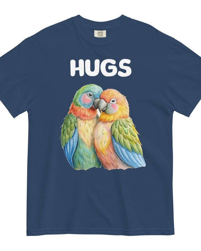 HUGS - Parrots - Comfort Colors - Unisex garment-dyed heavyweight t-shirt
