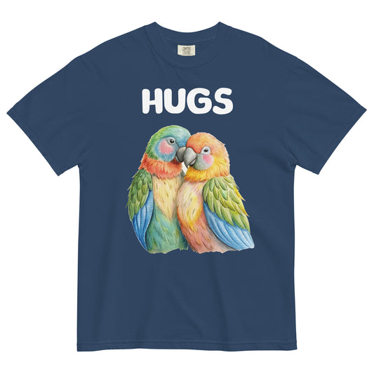 HUGS - Parrots - Comfort Colors - Unisex garment-dyed heavyweight t-shirt