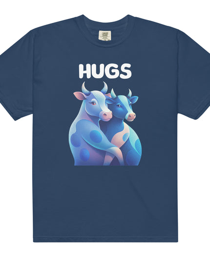 HUGS - Cows - Comfort Colors -Unisex garment-dyed heavyweight t-shirt