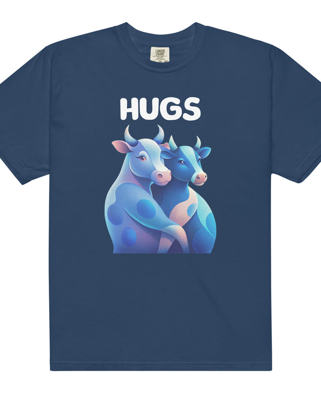 HUGS - Cows - Comfort Colors -Unisex garment-dyed heavyweight t-shirt