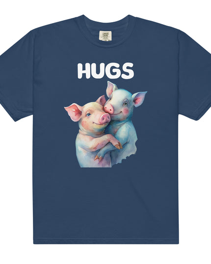 HUGS - PIGS - Comfort Colors - Unisex garment-dyed heavyweight t-shirt