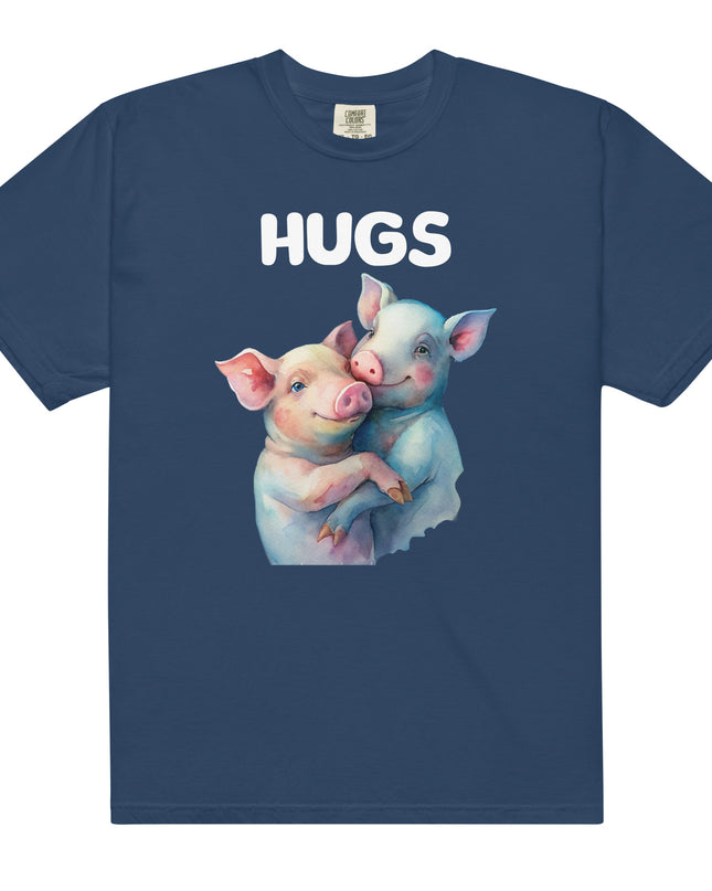 HUGS - PIGS - Comfort Colors - Unisex garment-dyed heavyweight t-shirt