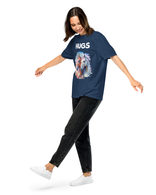 HUGS -HORSES - Comfort Colors - Unisex garment-dyed heavyweight t-shirt