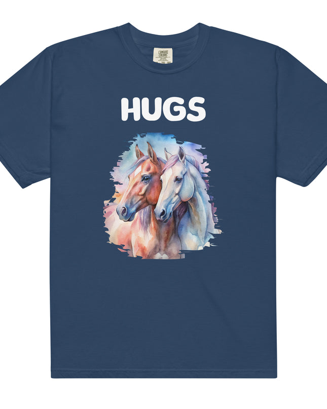 HUGS -HORSES - Comfort Colors - Unisex garment-dyed heavyweight t-shirt