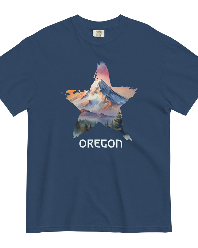 OREGON STAR - COMFOR COLORS - Unisex garment-dyed heavyweight t-shirt