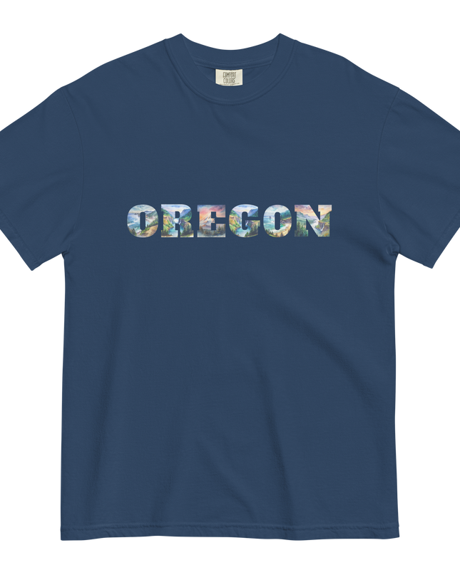 OREGON THE BEAUTIFUL - COMFORT COLORS -Unisex garment-dyed heavyweight t-shirt
