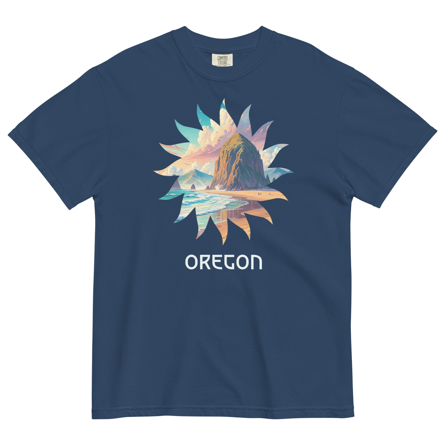 OREGON BEACHES - COMFORT COLORS - Unisex garment-dyed heavyweight t-shirt