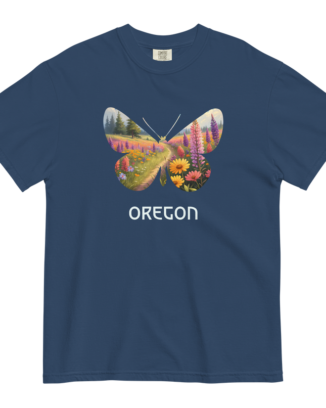 OREGON WILD FLOWERS - COMFORT COLORS - Unisex garment-dyed heavyweight t-shirt