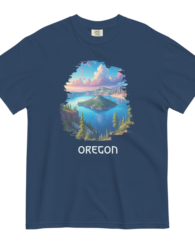OREGON - CRATER LAKE - COMFORT COLORS - Unisex garment-dyed heavyweight t-shirt