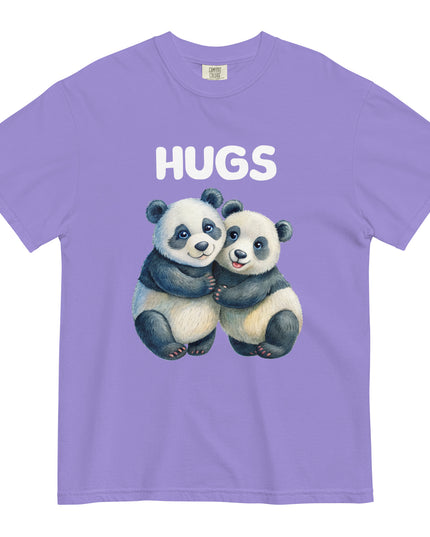 HUGS - PANDA BEARS - Comfort Colors - Unisex garment-dyed heavyweight t-shirt