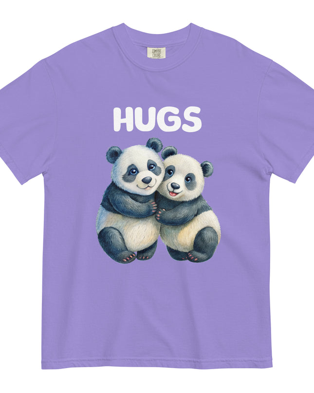 HUGS - PANDA BEARS - Comfort Colors - Unisex garment-dyed heavyweight t-shirt