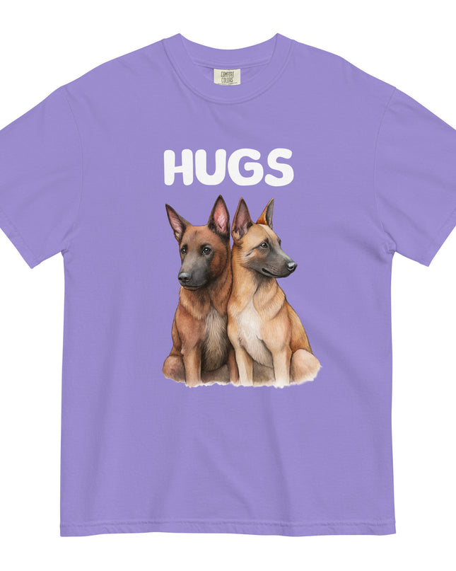 HUGS - Belgian Malinois - Comfort Colors - Unisex garment-dyed heavyweight t-shirt