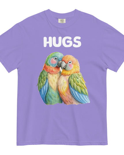 HUGS - Parrots - Comfort Colors - Unisex garment-dyed heavyweight t-shirt