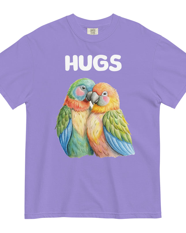 HUGS - Parrots - Comfort Colors - Unisex garment-dyed heavyweight t-shirt