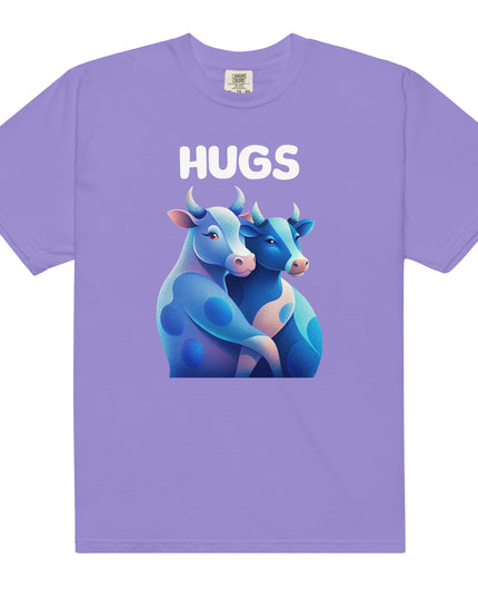 HUGS - Cows - Comfort Colors -Unisex garment-dyed heavyweight t-shirt