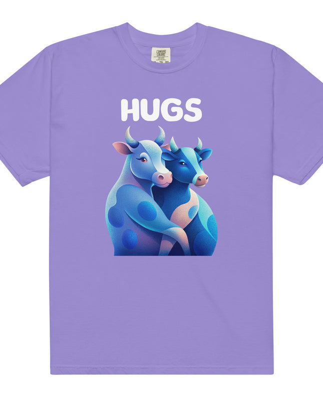 HUGS - Cows - Comfort Colors -Unisex garment-dyed heavyweight t-shirt