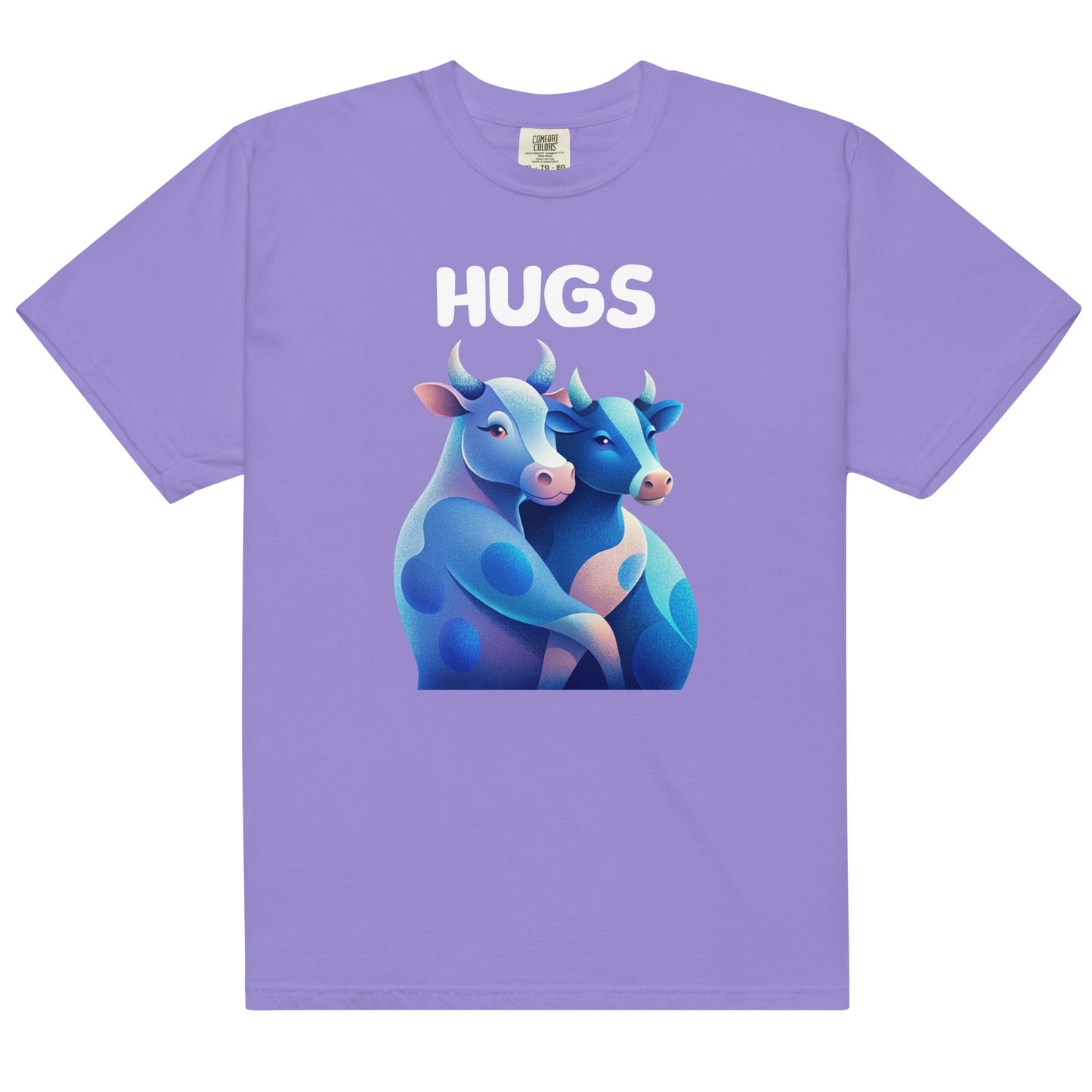 HUGS - Cows - Comfort Colors -Unisex garment-dyed heavyweight t-shirt