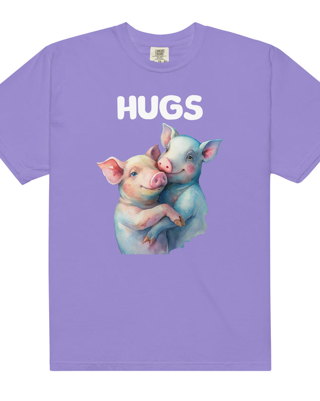 HUGS - PIGS - Comfort Colors - Unisex garment-dyed heavyweight t-shirt