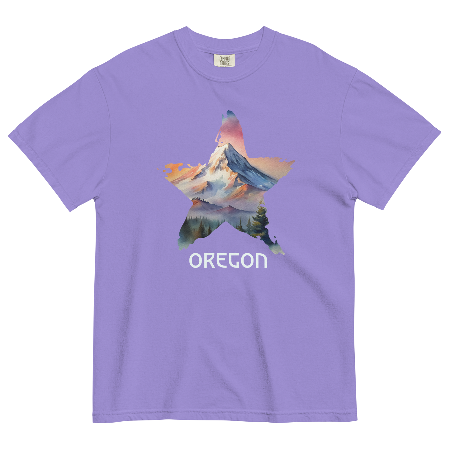 OREGON STAR - COMFOR COLORS - Unisex garment-dyed heavyweight t-shirt