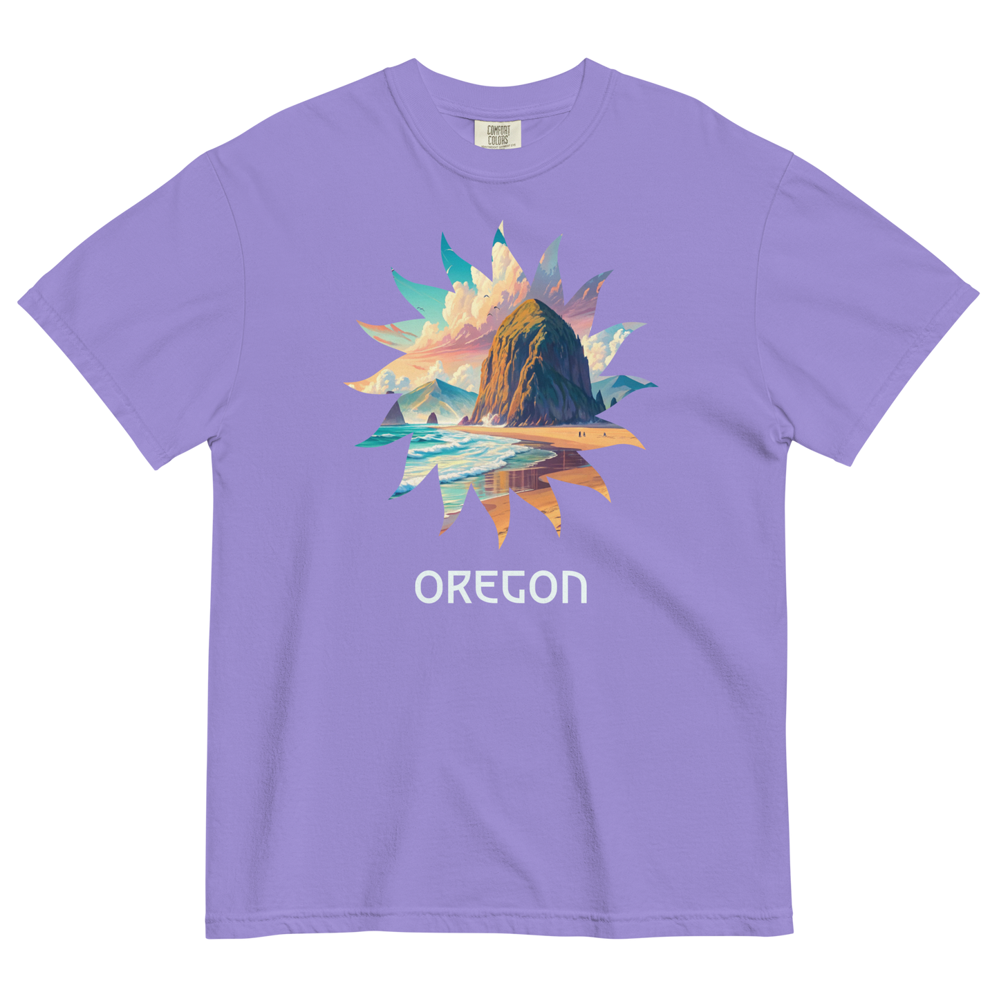OREGON BEACHES - COMFORT COLORS - Unisex garment-dyed heavyweight t-shirt