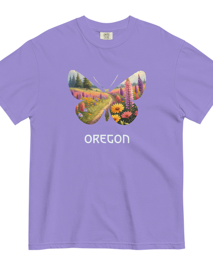 OREGON WILD FLOWERS - COMFORT COLORS - Unisex garment-dyed heavyweight t-shirt
