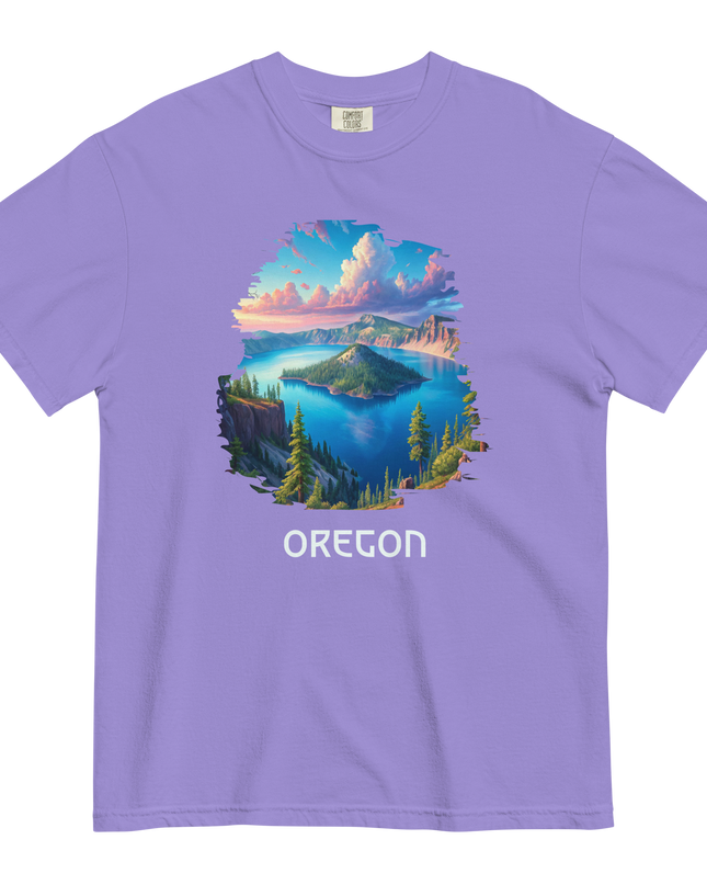 OREGON - CRATER LAKE - COMFORT COLORS - Unisex garment-dyed heavyweight t-shirt