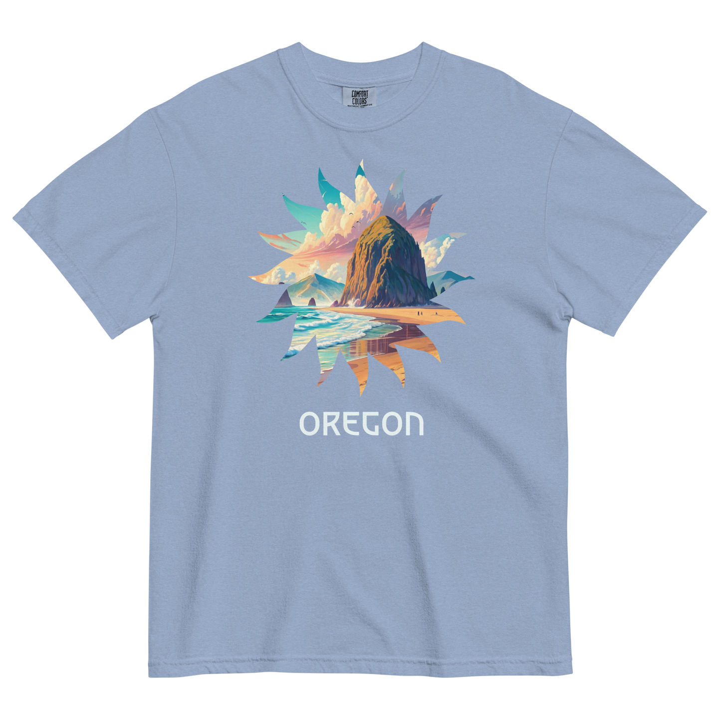 OREGON BEACHES - COMFORT COLORS - Unisex garment-dyed heavyweight t-shirt