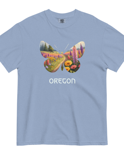 OREGON WILD FLOWERS - COMFORT COLORS - Unisex garment-dyed heavyweight t-shirt