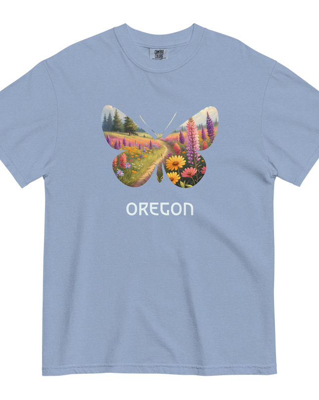 OREGON WILD FLOWERS - COMFORT COLORS - Unisex garment-dyed heavyweight t-shirt