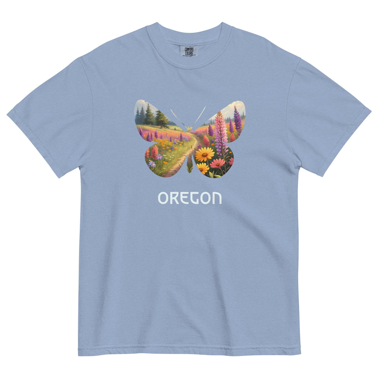 OREGON WILD FLOWERS - COMFORT COLORS - Unisex garment-dyed heavyweight t-shirt