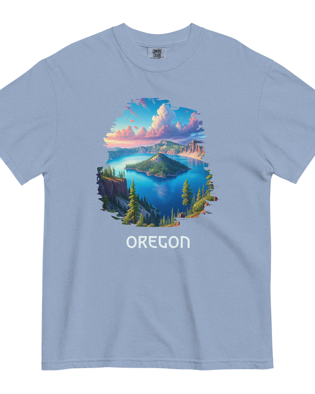 OREGON - CRATER LAKE - COMFORT COLORS - Unisex garment-dyed heavyweight t-shirt