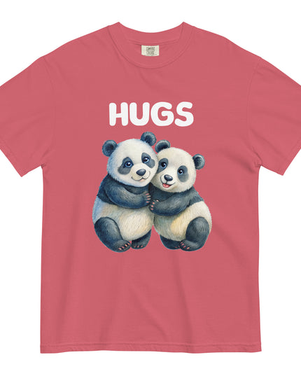 HUGS - PANDA BEARS - Comfort Colors - Unisex garment-dyed heavyweight t-shirt