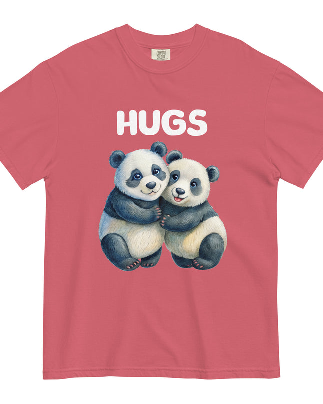 HUGS - PANDA BEARS - Comfort Colors - Unisex garment-dyed heavyweight t-shirt