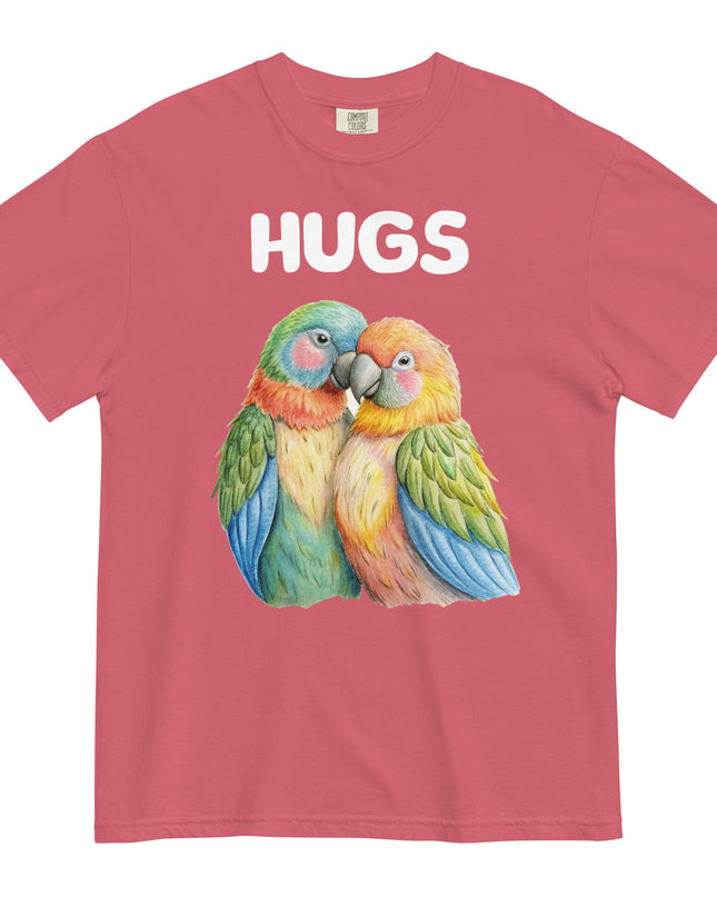 HUGS - Parrots - Comfort Colors - Unisex garment-dyed heavyweight t-shirt