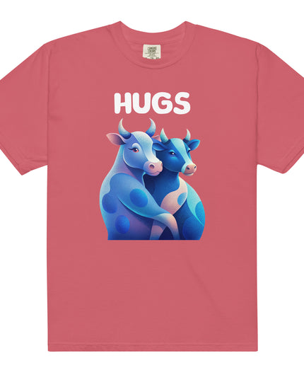 HUGS - Cows - Comfort Colors -Unisex garment-dyed heavyweight t-shirt