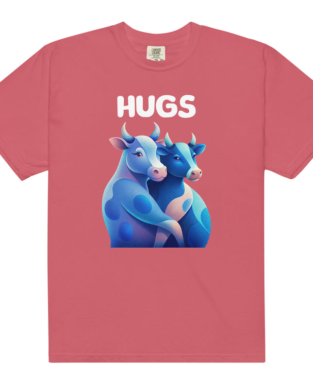 HUGS - Cows - Comfort Colors -Unisex garment-dyed heavyweight t-shirt